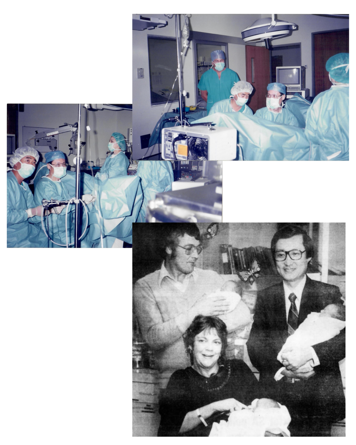 Archival photograph of Professor Christopher Chen during his clinical work